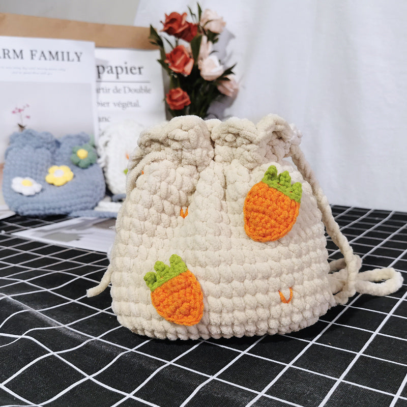 Hand Knitting To Make Crochet Diy Material Bag