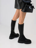 Autumn And Winter Horse Knight Boots High Leg Boot Thick Bottom Female Stretch Boots