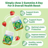 Biyode Kids Alpha Brain Focus Gummies Effective Formula Algal DHA Children Study Support Nutrition Supplement