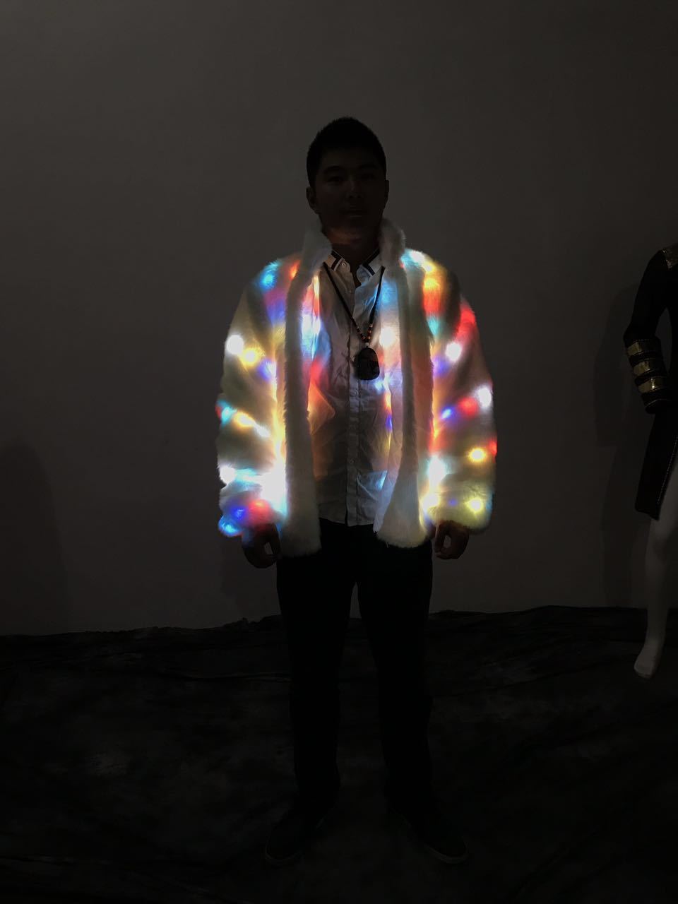 Halloween Colorful LED Lights Clothes Jacket
