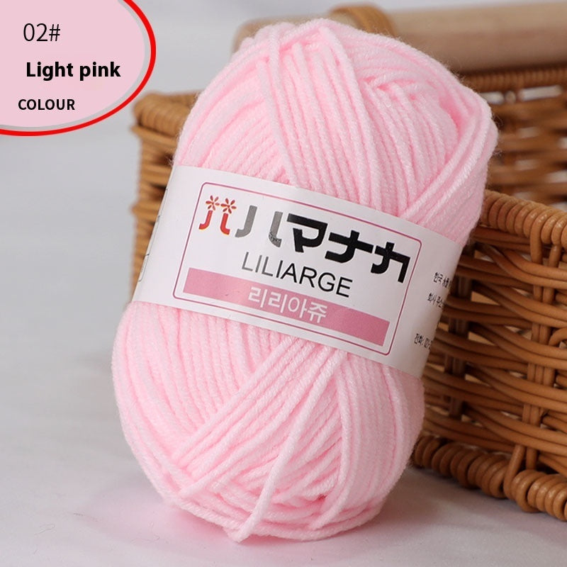 4-Strand Milk Cotton Thread Doll Crochet Knitting Wire Balls