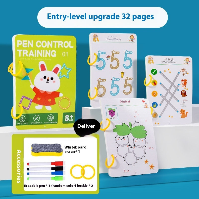 Children's Early Education Pen Control Training Book