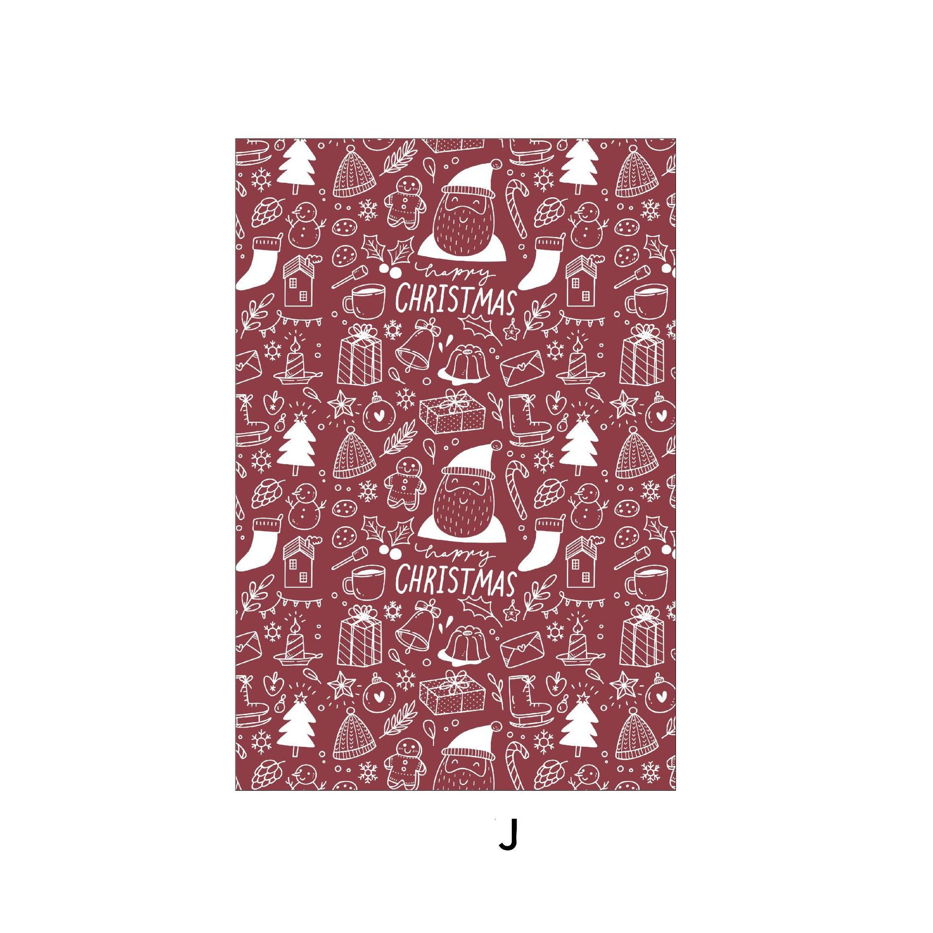 Christmas Flowers Gift Gifts Cake Candy Kraft Wrapping Paper