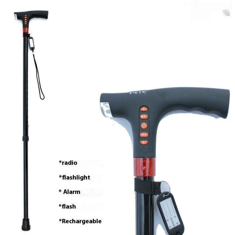 Smart Crutches Multi-function Radio Cane Lighting