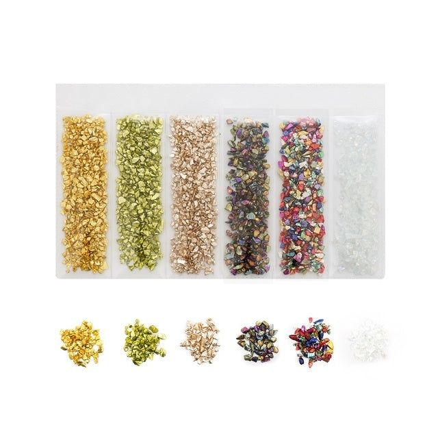 Crushed Glass Stone Resin Filler Crystal Jewelry