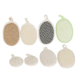 Household Luffa Points Linen Cotton Cleaning Sisal Bath Supplies Face Wiping Towel