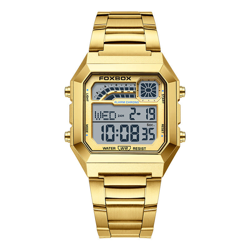 New Square Electronic Sports Outdoor Waterproof Watch For Men And Women