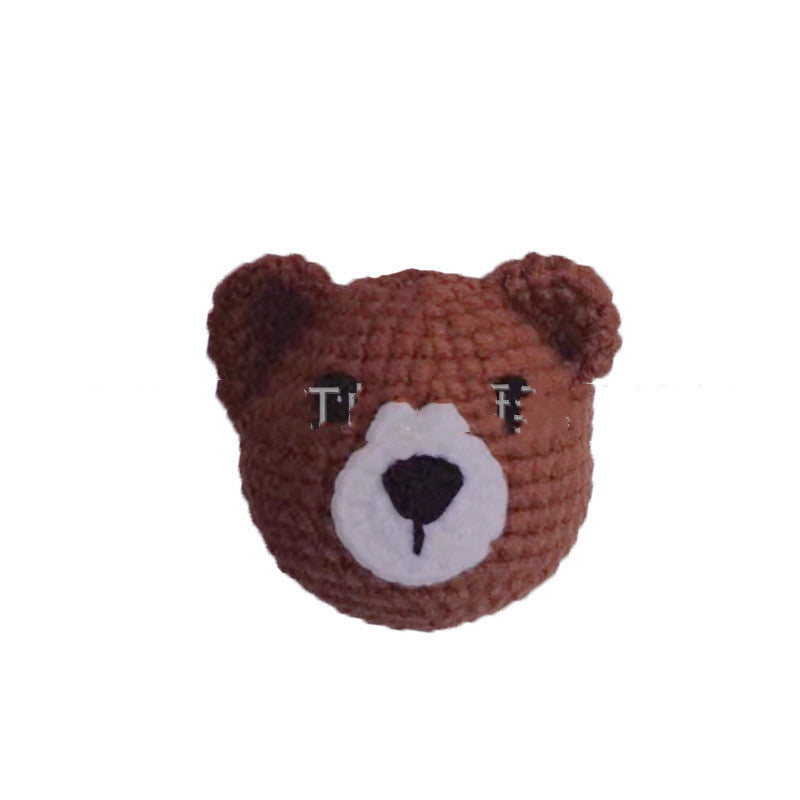 Red Embroidery New Product Handmade Crochet Knitting Doll DIY Beginner Learning Crochet Woolen Material Bag