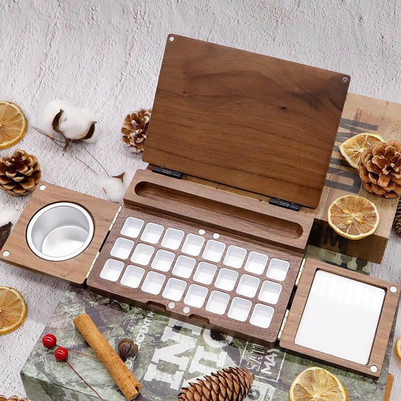 Tri-fold Watercolor Drawing Board Portable Travel Painting Box