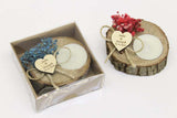 Mori Wedding Gift Supplies Candlestick Candle Dried Flower Engraving