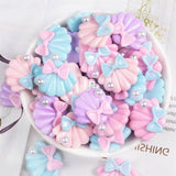 10Pcs Flatback Resin Shell Resin Cabochon For Scrapbooking