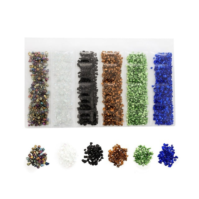 Crushed Glass Stone Resin Filler Crystal Jewelry