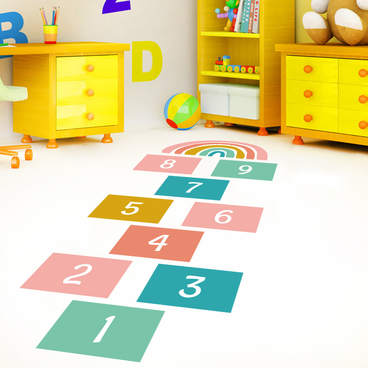 Colorful Checkered Digital Children's Game Stickers