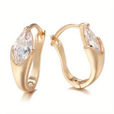 European And American Fashion Classics Gold Earrings Minimalistic Water Drops