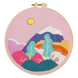 Embroidery Diy Handmade Material Package Hanging Painting Needlework Practice Bag