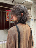 Long Sleeve Jacket with Splicing Belt