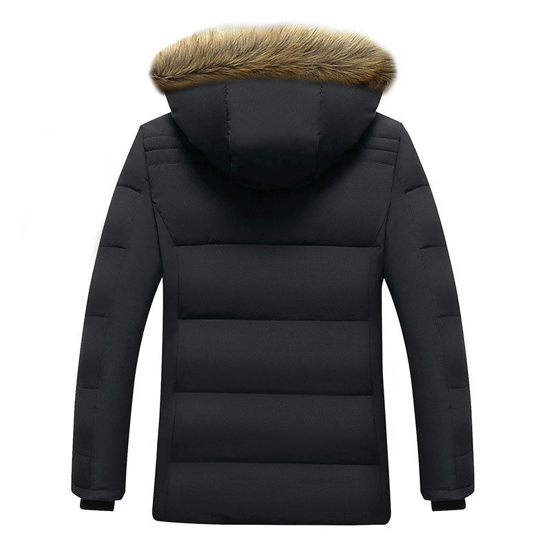 Men's Cotton Lining Jacket Plus Velvet Thick Jacket Cotton Lining Autumn and Winter