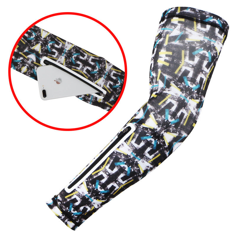 Mobile Phone Stretch Arm Bag Running Riding Sunscreen Armband Wrist Bag Cell Phone Bag Armband Outdoor Running