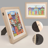 A4 Children's Painting Storage Frame DiyKidsArt Magnetic Picture Frame