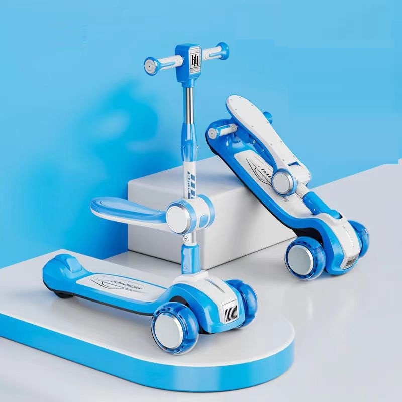 Folding Children's Scooter With Music And Light