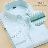 Men's Black Shirt Long Sleeve Shirt Business Slim Fit