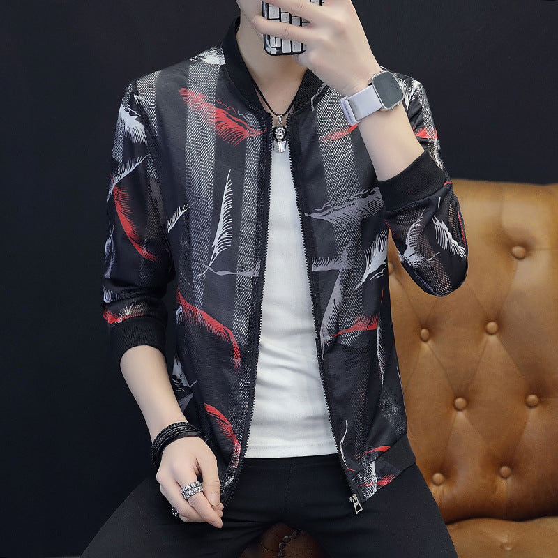 Outerwear Youth fashion jacket with a hood and a stand-up collar