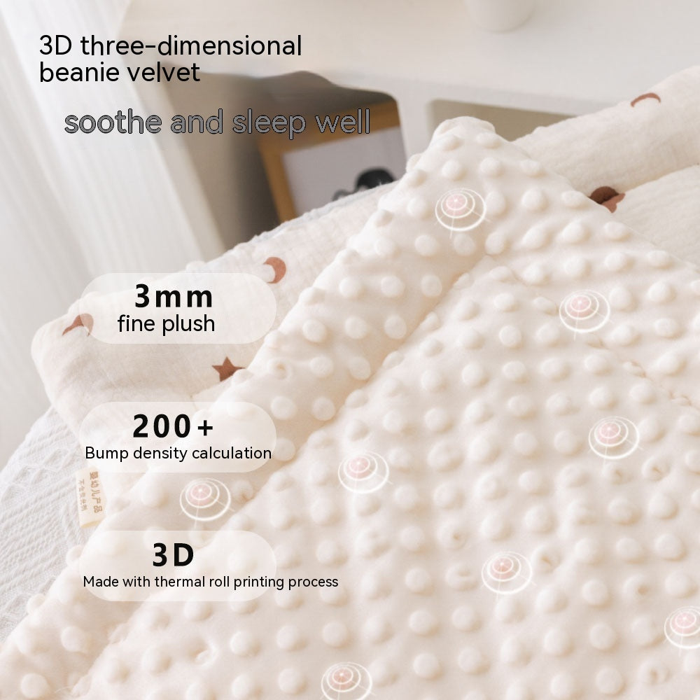 Baby Stroller Mat Pure Cotton Gauze Beanie Velvet Non-slip Baby Stroller Cotton Cushion Small Quilt