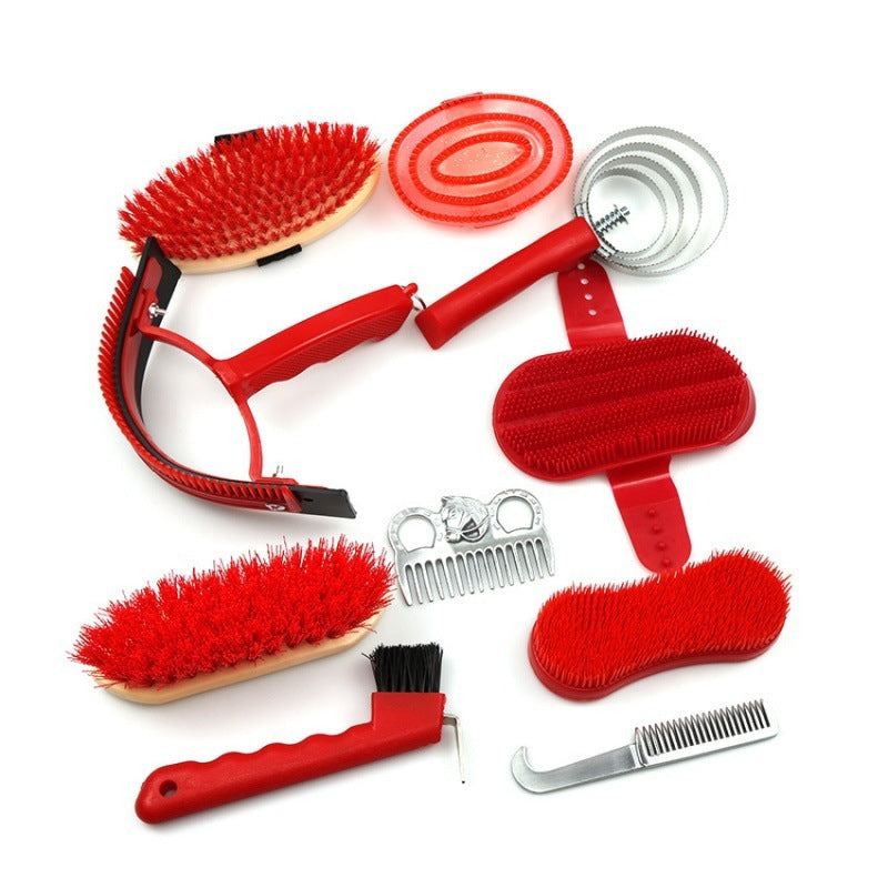 10 PCs Set Horse Cleaning Suit Stables Supplies