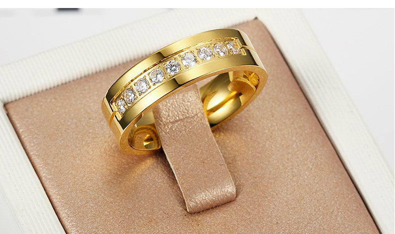 Stainless Steel Accessories Fashion 18K Ring For Women