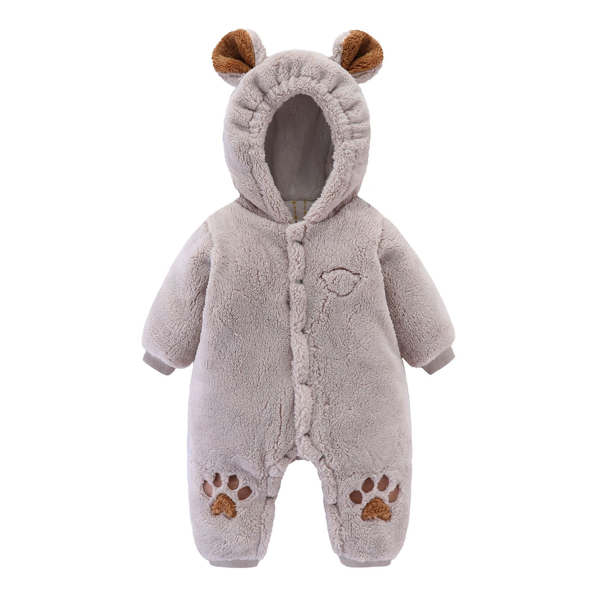 Кӯдаки навзод Onesies Либоси кӯдакона Romper Кӯдаки Quilted