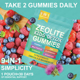 Zeolite Gummy Kids Detox Gummy With Vitamin Milk Thistle Mineral Immune&Wellness Support 60 Count