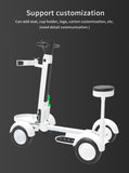 Чор Чарх голф барқ ​​боли Light Longboard Lawn Курс Scooter
