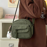 Corduroy Fashion Casual Crossbody Cute Shoulder Bag