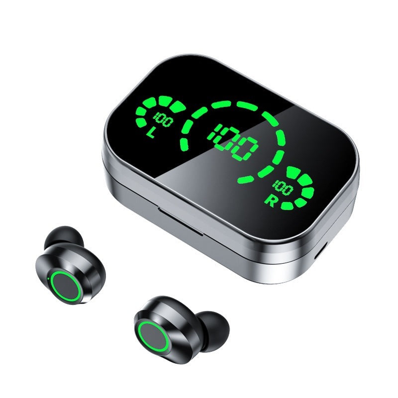 Гӯшмонаки бесими Bluetooth TWS YD03 бо дисплейи рақамии экрани калон нури нафаскашӣ дар гӯш