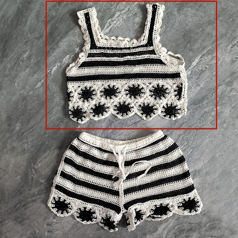 Cutout Sling Summer New Fashion Crochet Knitting Suit