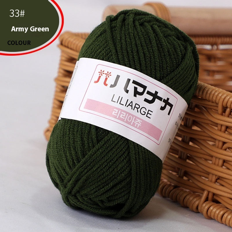 4-Strand Milk Cotton Thread Doll Crochet Knitting Wire Balls