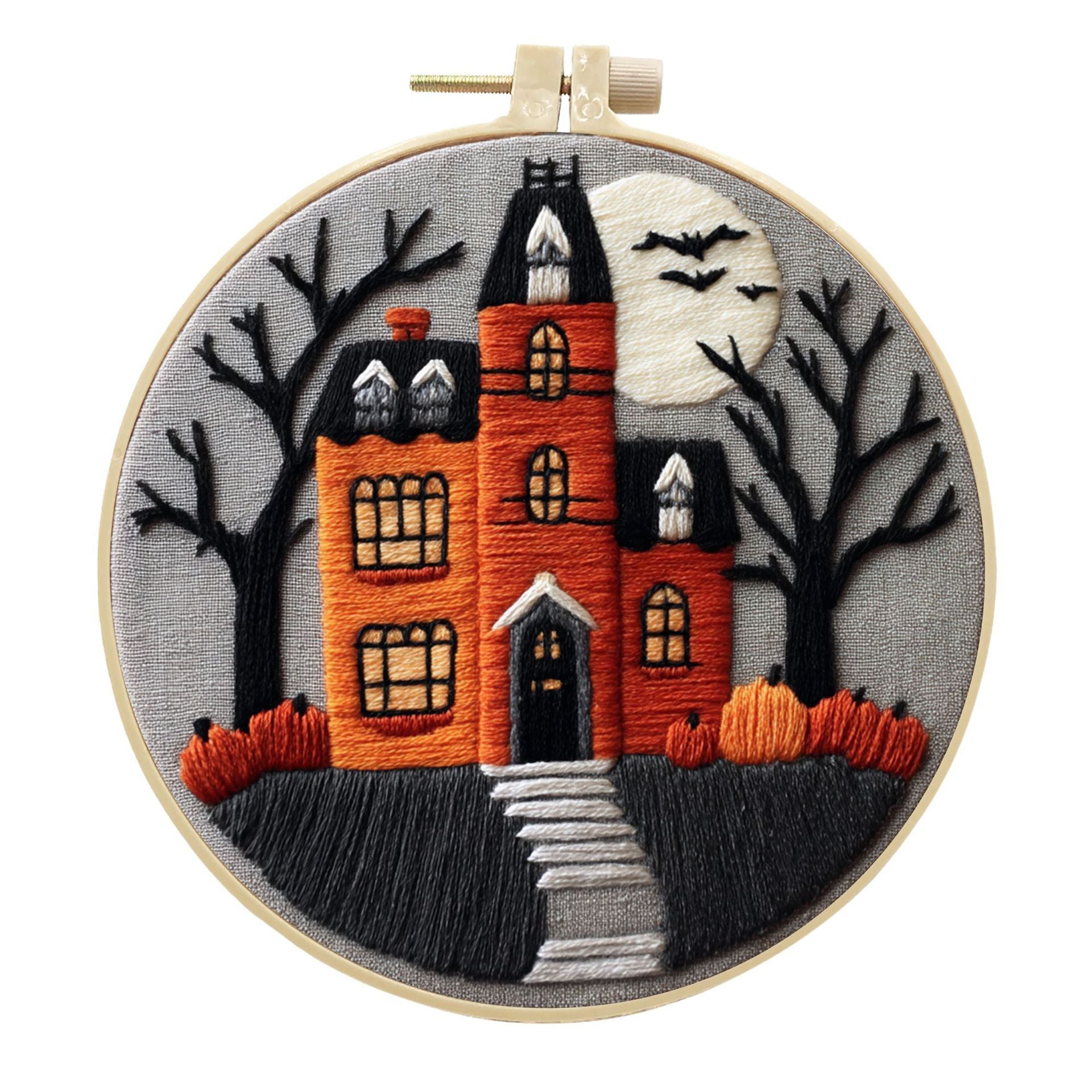Embroidery Halloween Cloth Art Material Kit Kit Creative Handmade Needlework