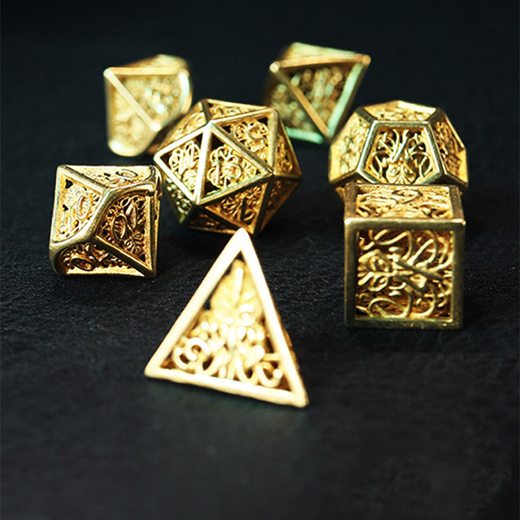 Brass Cutout Board Game Digital Dice