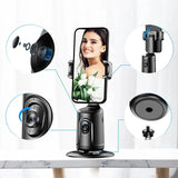 360 пайгирии автоматии чеҳра Gimbal AI Smart Gimbal пайгирии чеҳра Дорандаи телефони худкор барои смартфони видео Vlog стабилизатори зинда