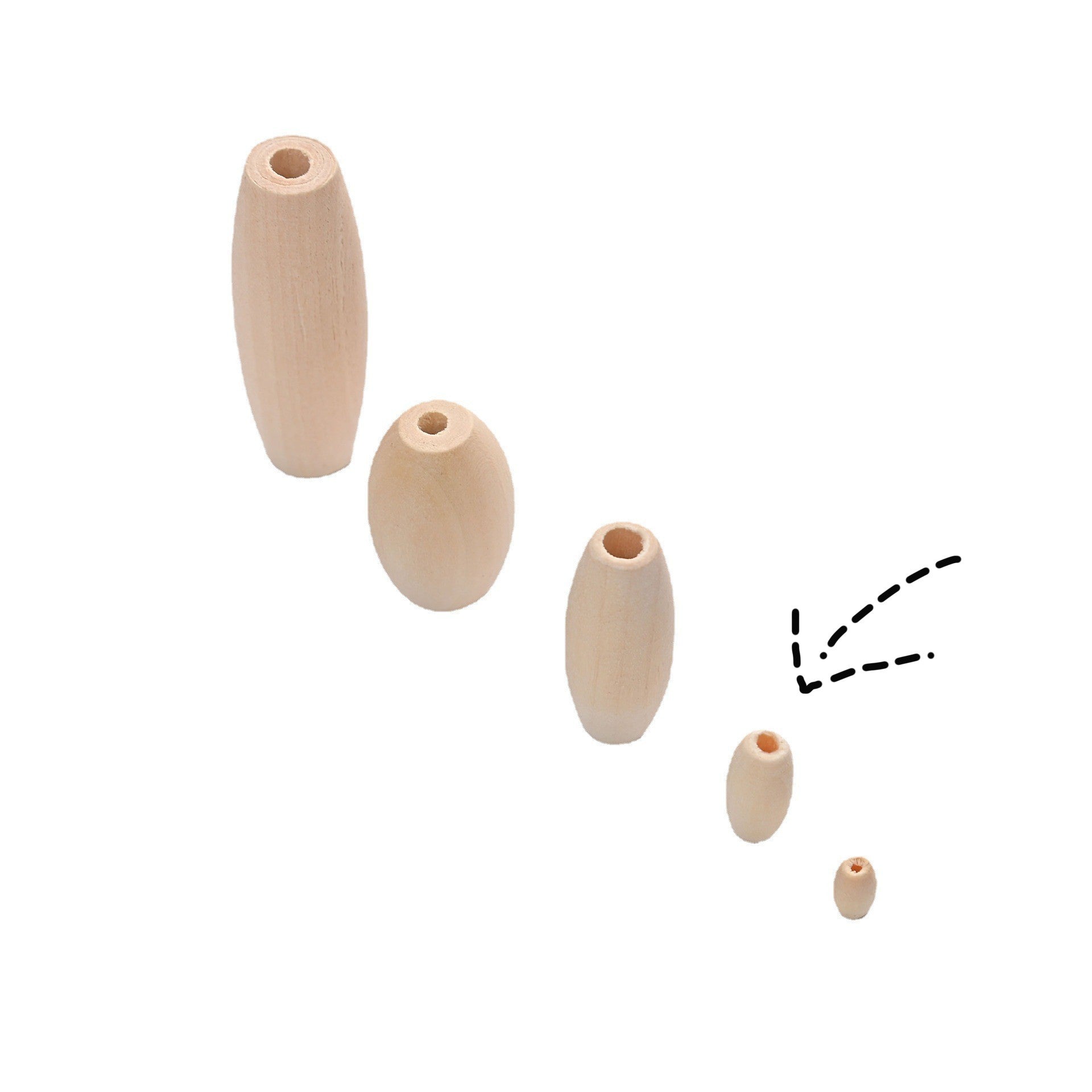 Natural Wooden Beads Diy Crafts For Jewelry Making