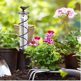 Outdoor Garden Lawn Cast Iron Bird Glass Hyetometer