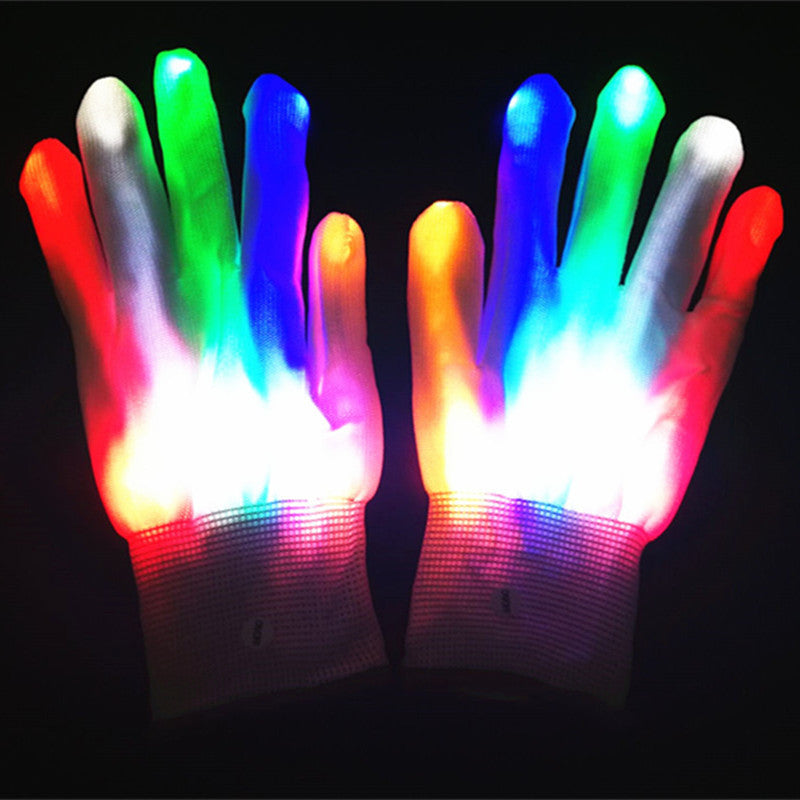 Colorful Light-up Gloves Outdoor Dance Clothing