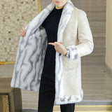 Mink coat men winter fur trend