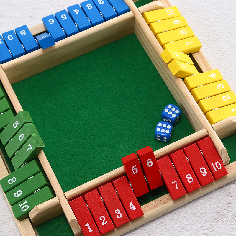 Four-sided Flip Card Game Digital Game Toy