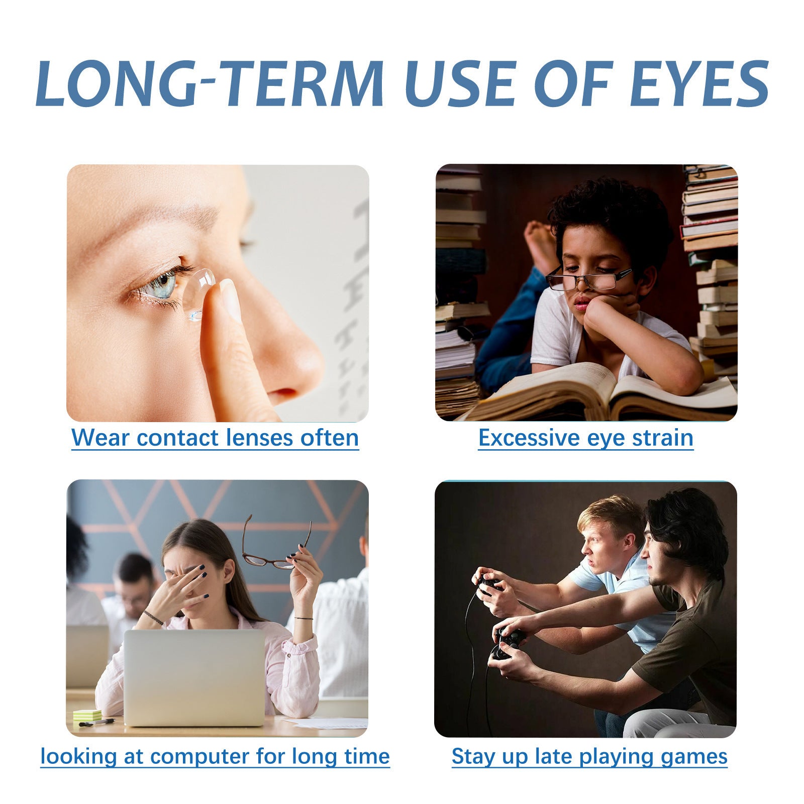 Repair Eye Fatigue Blurred Vision Moisturizing Eye Care Solution