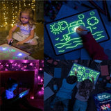 Бозичаҳои таълимӣ Pad Drawing 3D Magic 8 Effects Light Board Sketchpad