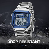 New Square Electronic Sports Outdoor Waterproof Watch For Men And Women