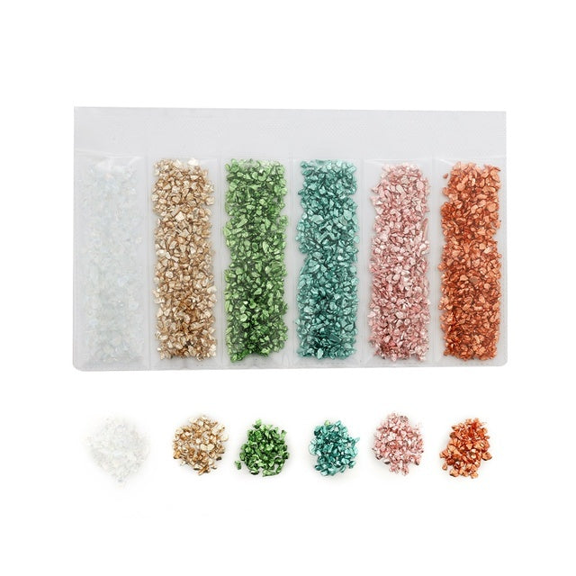 Crushed Glass Stone Resin Filler Crystal Jewelry