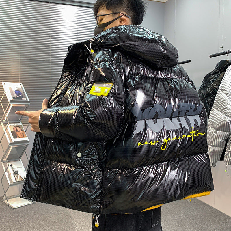Thickened warm bright windproof jacket 90 Down