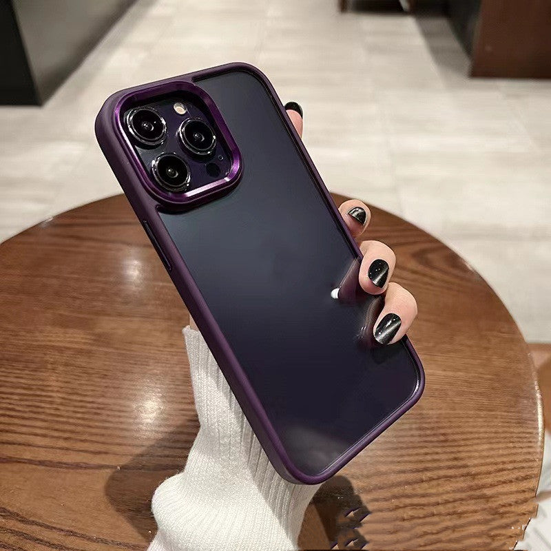 Phone Case Golden Shield Hardware Lens Transparent